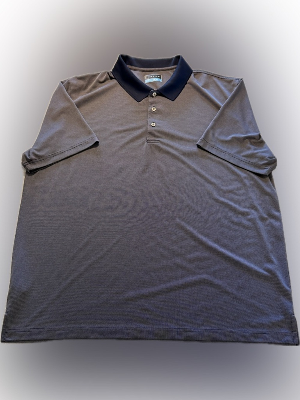 PGA Tour Golf Polo Shirt XXL Blue Performance Stretch Athletic Mens
